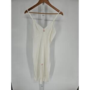 Vintage 1970s Sliperfection Womens Sz 34 Nylon Nightgown White